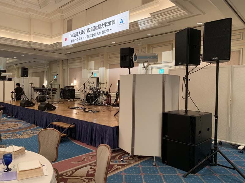 ディナーショーの音響照明5