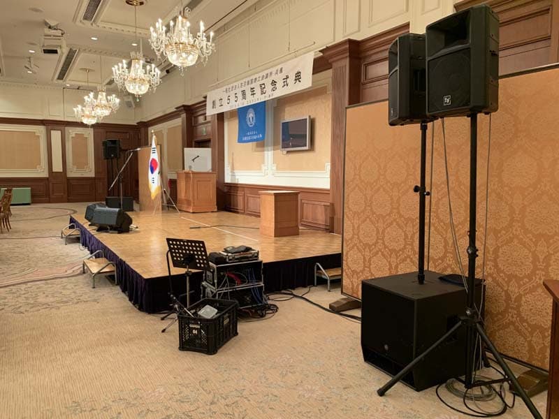 ディナーショーの音響照明15