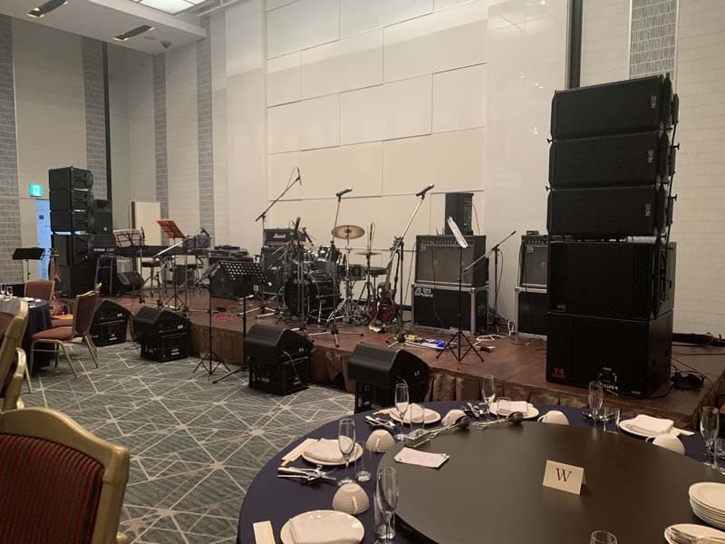 ディナーショーの音響照明1