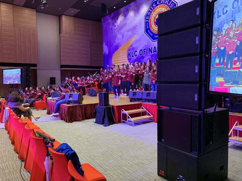 市民会館やレンタルホールにての設置例画像