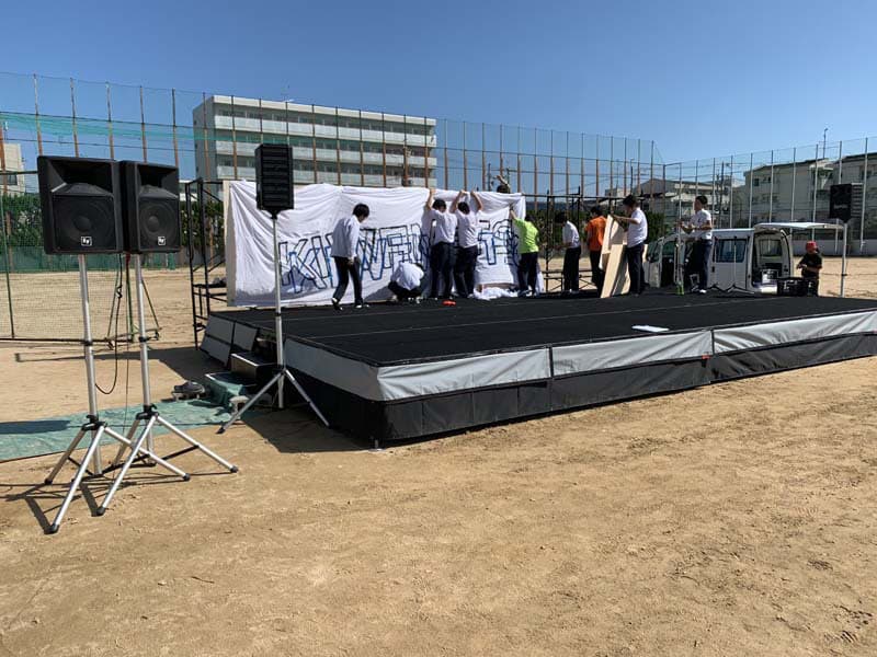 文化祭や運動会などの学校行事の画像