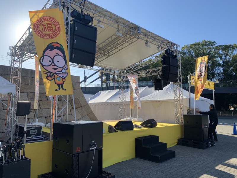 野外フェスやお祭りなどのイベントの画像