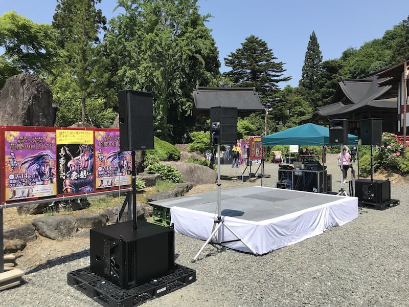 野外フェスやお祭りなどのイベントの画像