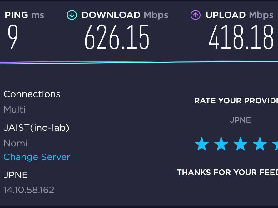 インターネット速度の画像